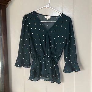 Polka dot blouse